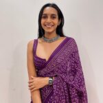 Sanchana Natarajan Instagram - 💜 Saree- @varshini_online_boutique Blouse- @razak_creations