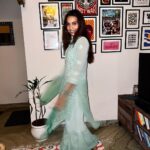 Sanchana Natarajan Instagram - Late night ✨ Wearing @themavishstudio
