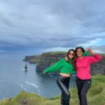 Sandeepa Dhar Instagram - Almost fell off a 509 feet cliff…..but photo mil gayi ✌🏻😁Pic 3,4,5 shows the order of events. #AdventuresOfSandy&Snehu
