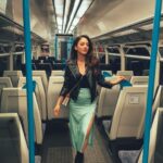 Sandeepa Dhar Instagram - The Girl on the Train 🧃 . #travel #autumn #londonlife London, United Kingdom