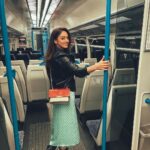 Sandeepa Dhar Instagram - The Girl on the Train 🧃 . #travel #autumn #londonlife London, United Kingdom