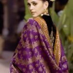 Sanjana Sanghi Instagram - Turning showstopper for @anjumodi at @lakmefashionwk : all surreal moments dipped in a nostalgic romance 💕 Thank you for visualising me as your Damayanti. . . . . . @adit.guptaa