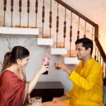 Sanjana Sanghi Instagram - Diwali par kaam karna is a no-no bro! Isliye iss saal I took the time out to spend Diwali with my brother @sumersanghi thanks to the Locked Coke Invitation, which only opens when the sender and receiver meet. To send a Locked Coke to your loved ones, visit the link in my story and celebrate Diwali together! #MilkeHiManegiDiwali #CocaCola #Diwali2022