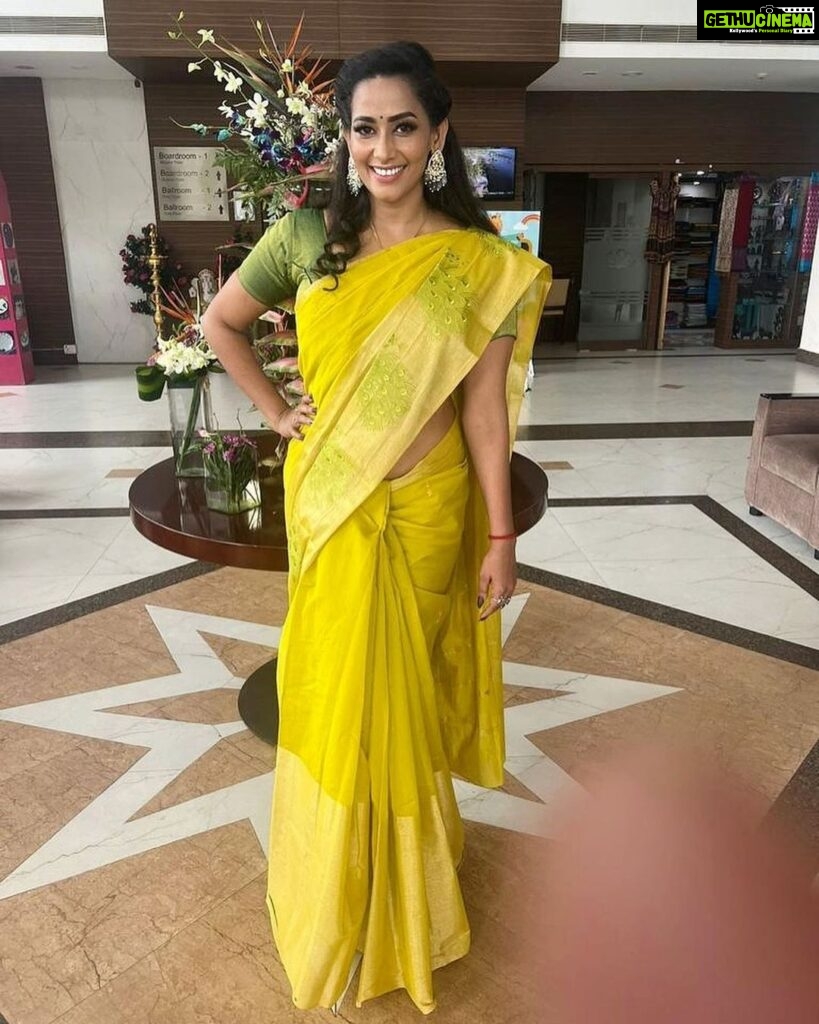 Sanjana Singh Instagram - “Don't take life too seriously. “Spread love everywhere you go. ❤️ At #madurai #event #sari