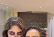Sanjana Singh Instagram - HALLOWEEN 🎃 2022 #halloween #spooky #horror #halloweencostume #october #spookyseason #art #pumpkin #halloweenmakeup #fall #happyhalloween #makeup #love #halloweendecor #autumn #scary #horrormovies #cosplay #witch #creepy #michaelmyers #handmade #goth #halloweenparty #instagood #costume #ghost #artist #karthikashyam B3 Bridal Studio professional Makeup artist