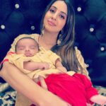 Sanjjanaa Instagram - How I make my baby sleep .. video out now on my you tube - @sanjjanaagalraniofficial . Also follow @princealarik on fb & insta ❤️ Karnataka, Bangalore