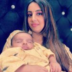 Sanjjanaa Instagram - How I make my baby sleep .. video out now on my you tube - @sanjjanaagalraniofficial . Also follow @princealarik on fb & insta ❤️ Karnataka, Bangalore
