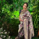 Sanjjanaa Instagram – Beautiful saree by @glorious_threads_by_divya , 
💄 @ss_makeover_by_suha 
 @sapna_beauty_and_beyond Karnataka, Bangalore