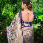 Sanjjanaa Instagram - Beautiful saree by @glorious_threads_by_divya , 💄 @ss_makeover_by_suha @sapna_beauty_and_beyond Karnataka, Bangalore