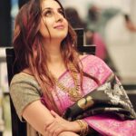 Sanjjanaa Instagram - You like me in #sarees or #western clothes .. Saree by @mihiracollections @anupama_makeoverartistry 💄 @ss_makeover_by_suha 👱‍♀️ 📷 @sachinnanjegowda.official #nature #lover #motivation #onelife #moto #sunset #model #beautiful #life #photooftheday Karnataka, Bangalore