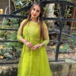 Sanjjanaa Instagram - Beautiful outfit by my favourite @laxmikrishnaofficial 👗 Jewellery @rubans.in 💄 @anupama_makeoverartistry 👱‍♀️ @ss_makeover_by_suha Karnataka, Bangalore
