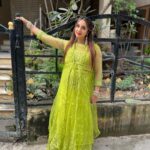 Sanjjanaa Instagram - Beautiful outfit by my favourite @laxmikrishnaofficial 👗 Jewellery @rubans.in 💄 @anupama_makeoverartistry 👱‍♀️ @ss_makeover_by_suha Karnataka, Bangalore