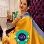 Sanjjanaa Instagram - Sanjjanaa Galrani & team @sanjjanaafoundation wish you a very happy Diwali . 🪔🪔🪔🪔🪔🪔 May this Diwali, burn of all your sorrows & lite up your life with happiness & great luck .. Saree - @kainathboutique , Designer Blouse @vibbhinna @ss_makeover_by_suha hair . @enchanted_by_zomi 💄 Karnataka, Bangalore