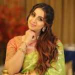 Sanjjanaa Instagram - #Saree is truly the beauty of a #woman , #sanjanagalrani #sanjana #princealarik #saree #sareefashion #sareedraping #south #indian Karnataka, Bangalore