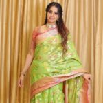 Sanjjanaa Instagram - #Saree is truly the beauty of a #woman , #sanjanagalrani #sanjana #princealarik #saree #sareefashion #sareedraping #south #indian Karnataka, Bangalore