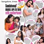 Sanjjanaa Instagram – Thank you for lovely coverage @bangalore_times , @timesofindia , lovely to see my baby @princealarik in the papers @sanjjanaagalrani 🌸💐 Karnataka, Bangalore