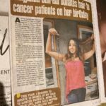 Sanjjanaa Instagram - Thanx for the feature @bangalore_times . Thank you for the acknowledgment & motivation , this is the best birthday gift I could have perhaps . Thanx team @timesofindia . Plz contact sanjjanaafoundation@gmail.com to donate your hair . 🌸🥰 Follow @sanjjanaafoundation Karnataka, Bangalore