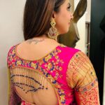 Sanjjanaa Instagram - I truely enjoyed wearing this beautiful embellished South Indian style saree by Bhargavi @sasucreations & blouse by designer bridal blouse by @vibbhinna .. you must check out both these women Eunterpreuner’s collections that’s truely worth it to explore ❤️ Video coming soon … stay tuned … @enchanted_by_zomi make up . @ss_makeover_by_suha saree draping & hair ❤️ ##instamom #instababy #indianactress #princealarik #indianmom #indiankids #indiankidswear #actressmomhustle #justborn #indiancelebrity #indiancelebrities #momtobe #sanjjanaa #sanjanagalrani #sanjana #sanjjanaagalrani Karnataka, Bangalore