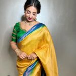 Sanjjanaa Instagram – Sanjjanaa Galrani & team @sanjjanaafoundation wish you a very happy Diwali . 🪔🪔🪔🪔🪔🪔 

May this Diwali, burn of all your sorrows & lite up your life with happiness & great luck .. 

Saree – @kainathboutique , 
Designer Blouse @vibbhinna 
@ss_makeover_by_suha hair . 
@enchanted_by_zomi 💄 Karnataka, Bangalore