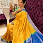 Sanjjanaa Instagram - Sanjjanaa Galrani & team @sanjjanaafoundation wish you a very happy Diwali . 🪔🪔🪔🪔🪔🪔 May this Diwali, burn of all your sorrows & lite up your life with happiness & great luck .. Saree - @kainathboutique , Designer Blouse @vibbhinna @ss_makeover_by_suha hair . @enchanted_by_zomi 💄 Karnataka, Bangalore