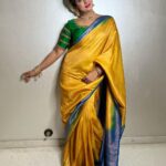 Sanjjanaa Instagram - Sanjjanaa Galrani & team @sanjjanaafoundation wish you a very happy Diwali . 🪔🪔🪔🪔🪔🪔 May this Diwali, burn of all your sorrows & lite up your life with happiness & great luck .. Saree - @kainathboutique , Designer Blouse @vibbhinna @ss_makeover_by_suha hair . @enchanted_by_zomi 💄 Karnataka, Bangalore