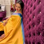 Sanjjanaa Instagram - Sanjjanaa Galrani & team @sanjjanaafoundation wish you a very happy Diwali . 🪔🪔🪔🪔🪔🪔 May this Diwali, burn of all your sorrows & lite up your life with happiness & great luck .. Saree - @kainathboutique , Designer Blouse @vibbhinna @ss_makeover_by_suha hair . @enchanted_by_zomi 💄 Karnataka, Bangalore