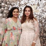 Sanjjanaa Instagram - It was so much fun to be celebrating My birthday with my baby for the first time .. thank the almighty to have given me every thing that I want 🎥 @arundhavaskar Decor by @hidden.lightz @morizhennur location , @danyamakeupartist , @laxmikrishnaofficial - #sanjana 👗 @shcreation2022 #alarik 👗 @label_poppins baby pink bib . Karnataka, Bangalore