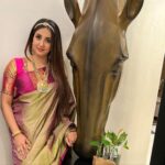 Sanjjanaa Instagram - Life is as beautiful as you can imagine it can be .. I love supporting local businesses and specially more of its headed by women , Bhargavi may you have a very bright future .. she is the founder of @sasucreations & works from her home … your saree really made me look & eternally feel outstanding & beautiful … @ss_makeover_by_suha saree draping , hair & shoot coordination , @enchanted_by_zomi 💄 @dark_emerald_0702 📷 Karnataka, Bangalore