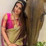Sanjjanaa Instagram - Life is as beautiful as you can imagine it can be .. I love supporting local businesses and specially more of its headed by women , Bhargavi may you have a very bright future .. she is the founder of @sasucreations & works from her home … your saree really made me look & eternally feel outstanding & beautiful … @ss_makeover_by_suha saree draping , hair & shoot coordination , @enchanted_by_zomi 💄 @dark_emerald_0702 📷 Karnataka, Bangalore