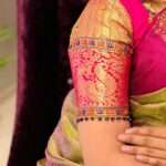 Sanjjanaa Instagram - I truely enjoyed wearing this beautiful embellished South Indian style saree by Bhargavi @sasucreations & blouse by designer bridal blouse by @vibbhinna .. you must check out both these women Eunterpreuner’s collections that’s truely worth it to explore ❤️ Video coming soon … stay tuned … @enchanted_by_zomi make up . @ss_makeover_by_suha saree draping & hair ❤️ ##instamom #instababy #indianactress #princealarik #indianmom #indiankids #indiankidswear #actressmomhustle #justborn #indiancelebrity #indiancelebrities #momtobe #sanjjanaa #sanjanagalrani #sanjana #sanjjanaagalrani Karnataka, Bangalore