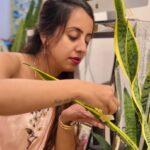 Sanjjanaa Instagram - Hi so I have a confession to make I am a complete #plantlover and a #plantmaniac , In the midst of my pregnancy and Covid I developed this fetish for beautiful #exoticplants , And attracted friends who have the same fetist as i met @vinayak_garg .. he is also a founder of #lazygardener . I call him my guru when it comes to #plants , also in this brutal world and Kaliyuga I realised investing emotions & falling in love with pet animals and in plants .. Is much more worthy than selfish friends and selfish people who are out there with agendas to use people .. I would want you to check out all urban gardening hacks and products by @lazygardener.in … and shop from them & be more #vocalforlocal brands in our country ❤️ Also check out my blog on YouTube how I take care of my plants and make my #plants glow ❤️ Karnataka, Bangalore
