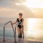 Scarlett Mellish Wilson Instagram - To Infinity and Beyond …. Shot by the incredible @jasonaldenphoto @grandhotelbrionipula Hair and make up @jenniferjanemua Body make up @allevenbeauty #sea#holiday #croatia #swimwear #play #beingsilly #trendingsongs #creativetravelcouples #travelgoals #luxurytravel #travelandleisure #luxurytravel #luxuryhotels #model #artist #croatia #croatiafashion #fashion #influencer #travelblogger #travelgram #hotelblogger #lifestyleblogger #lifestylemodel #health #sun #pula #travel #travelreels #contentcreator #model Grand Hotel Brioni Pula, A Radisson Collection Hotel