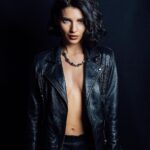 Scarlett Mellish Wilson Instagram - Posted @withregram • @ededwardsstudio Scarlett . #leather #bikerjacket #leathertrousers #leathers #leatherlovers #rockvibes #outlaw #rembrandt #portraitphotography