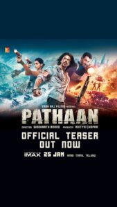 Shah Rukh Khan Instagram - Apni kursi ki peti baandh lijiye…#PathaanTeaser OUT NOW! Celebrate #Pathaan with #YRF50 only at a big screen near you on 25th January, 2023. Releasing in Hindi, Tamil and Telugu. @deepikapadukone | @thejohnabraham | #SiddharthAnand | @yrf