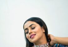 Shamna Kasim Instagram - Styled by: @impriyankasahajananda Outfit: @issadesignerstudio Jewelry: @kushalsfashionjewellery Pic: @v_capturesphotography Hairstylist: @hairartistpoojagupta #etv #dhee14dancingicon #lovemyjob #styledbypriyankasahajananda