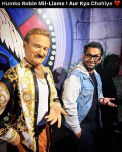 Sharib Hashmi Instagram - @madametussaudsusa ke atrangi adventures ❤️🕺🏻 
 
Whattay Fun !!! 

Pic Courtesy: @nasreenhashme ❤️🤗

#madametussauds #Newyork #us #HrithikRoshan #JackieChan #AudreyHepburn #Stanlee #JohnHamm #MarylinMonroe #Kingkong #RobinWilliams #BradPitt #Nun #fun #family #vacation #ınstagood #instadaily #USA #TimesSquare