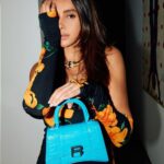 Shibani Dandekar Instagram - those blurry diwali nights 💥 wearing @imwearingzed styled by @chantelfenech bag @balenciaga hair @azima_toppo photography @leroifoto