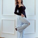 Shirley Setia Instagram - 🐼 Corset by @selvagestory.co Denim by @freakinsindia Styled by @sayali_vidya Assisted by @stylefilebysonali Hair @hairbydrishya Makeup @malcolm_m_fernandes Shot by @rohnpingalay