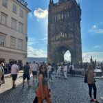 Shirley Setia Instagram - Out & about at the Charles Bridge & John Lennon Wall in #Prague 💛 #shirleytravels #travel #shirleysetia #czechrepublic Prague, Czech Republic