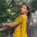 Shivani Rajashekar Instagram - Styled by @apoorva_reddy_yaramala Outfit from @firoz_design_studio Earrings @rubans.in #Jilebi .. new movie .. new beginning ..blessed 💛 really thrilled to work with legendary director #VijayaBhasker garu .. so so happy to star opposite my best friend @sree_kamal 🤗 and really excited to work with @ankithkoyyalive @babloo_mayaa @actorsunnyk #Muralisharma garu #RajendraPrasad garu and others 💜 Ps : 4th pic .. Hey Eucalyptus 😛 @tharunbhascker