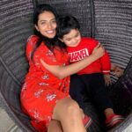 Shivani Rajashekar Instagram - #tbt when baby Ayaan and I wore matching clothes ❤️🥰❤️ Look what I found 🥰 @aswinfilm @shreaashwin