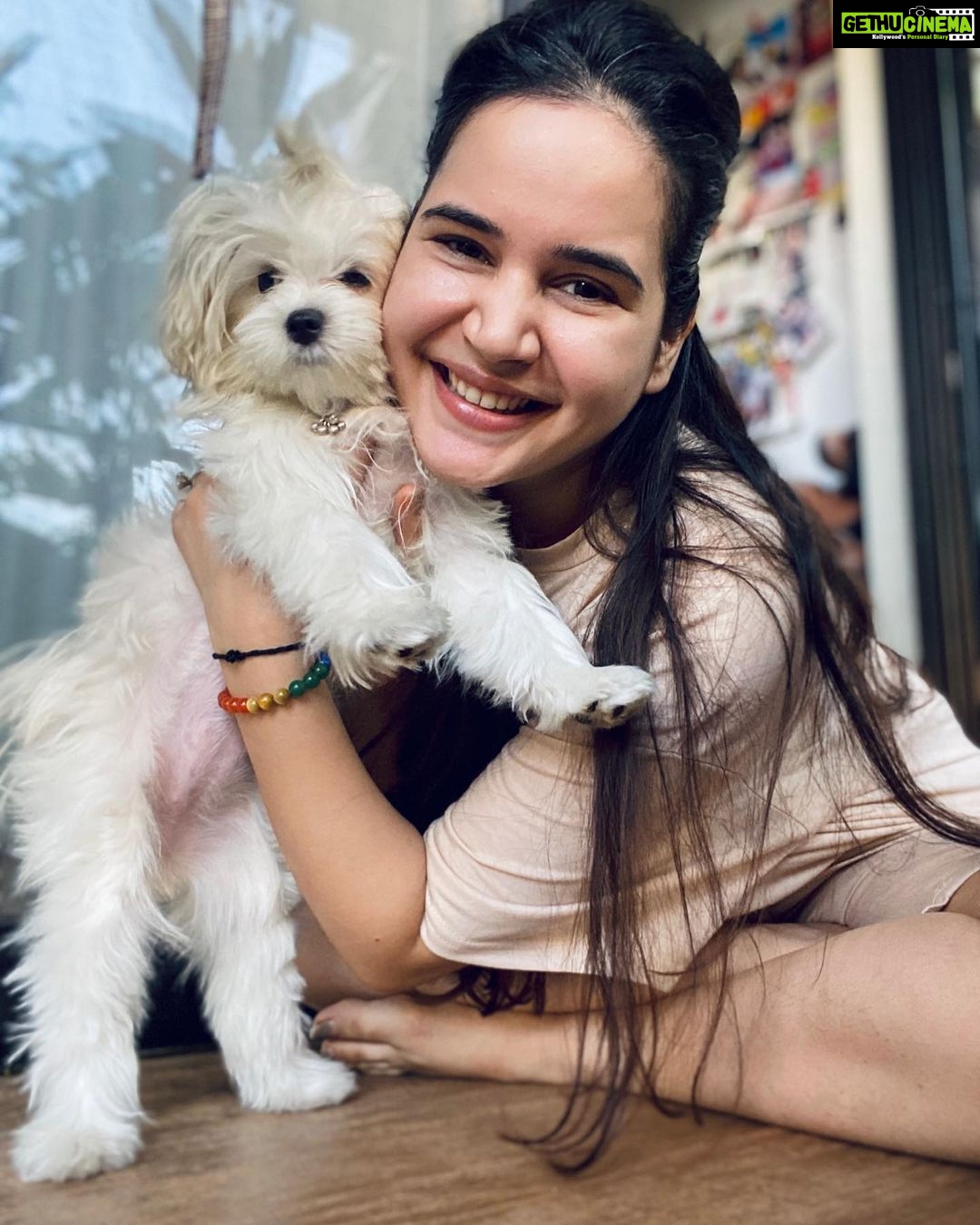 Shivshakti Sachdev Instagram - Me and my Moon @ielliethemaltese chilling in our Balcony Hoping that everything will be fine soon!! #thankful #grateful #blessed #blessing #life #yay #mine #selfpotrait #shootwithmypet #littlebaby #mymoon #dogsfirsttooth #dogsofinstagram #doglovers #dogsofinsta #maltese #miniaturemaltese #thankyou #grateful #blessed #malteseloverclub #malteselover #malteselove #malteseworld #malteseoftheday #maltesebaby #maltesebabygirl