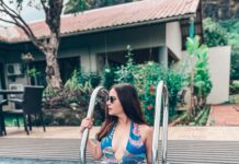 Shivshakti Sachdev Instagram - Mentally here... Swimsuit @tizzi.official Location @lohonostays_ #bathingsuits #vacationoutfit #poolvibes #vacaymood #poolsidechillin
