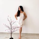Shivshakti Sachdev Instagram - let me distract you 💜 Clicked by Mommy !!! Outfit @hm #thankful #blessed #blessing #grateful #mine #yay #thankyougod #smile #whitedress #shootathome #youtubestudio #youtubeindia #instagram #instagramers #fashion #fashionbloggers #fashionable #just