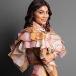 Shriya Saran Instagram – Thank you @pankajandnidhi @elevate_promotions for this stunning out fit for #drishyam2 promotions. 
Releasing on the 18 th of November. 

So much fun shooting this with @kausttubh_kambhhle 

Thankyou for a great day !

Make up @makeupbymahendra7 
Hair @anjali_hairartist
Hair @salmasayyed47