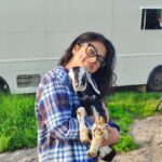 Siddhi Idnani Instagram – Just me & my new friend in between shots 🎥🥰 Kovilpatti