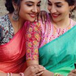 Smruthi Venkat Instagram - Life Goals ✨ ~ Picnic + Bestie = ♥️ ~ ~ ~ ~ ~ ~ ~ Saree & Blouse @malarvikram_pret Makeup & hair @lakshmiajay_makeupartistry ~ ~ #friendsforever #instareels #instagram##instagramreels #weekendvibes #vacation #indianreels #picnic #instagood #instamood #trendingreels #saree #sareeinspiration #sareeblouse #kalamkari #cottonsaree #sareewomen #colourful #bestie #nature #friendshipgoals