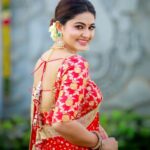 Sneha Instagram - @geetuhautecouture @ithihaasaa @ashokarsh @vyshalisundaram_hairstylist #mylife #red #traditional #photography #halfsaree #love #danceshow #djd #geetuhautecouture