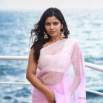 Soundariya Nanjundan Instagram - Ocean Air 🌊 ~ and ~ Salty Hair . 📸 - @bhoopalm_official 📍- @cordeliacruises 🛳 Saree - @studiovirupa Styling- @soundariya_nanjundan . . . . . . . . . #soundariyananjundan #soundariya #nanjundan #soundarya #soundaryananjundan Middle of The Sea
