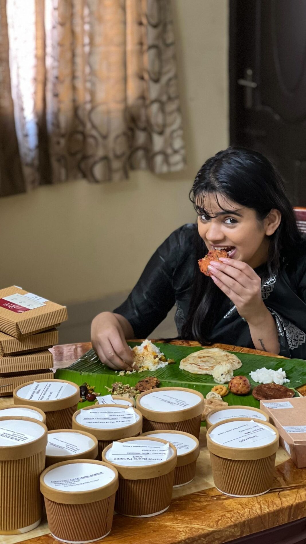 Soundariya Nanjundan Instagram - Here are some popular South indian dishes From Taj Hotels This Pongal 😍🤤 Enjoy your food delivered to your doorstep from @tajcoromandel @tajconnemara @vivantachennai.itexpressway Download The Qmin App @qminapp 💁🏻‍♀️ To Order . #happypongal ❤️ #happypongal2022 . Wearing Saree From - @d_blossoms_saree 🌸 . Pongal festival recipes curated specially for you, which comprises of lunch, sweets and snacks recipes. This list contains South Indian recipes that are made for this popular Pongal festival🥰 . #tajhotel #chennai #pongalfestival #southindianfood #festiveseason #tajconnemara #vivantachennaiitexpressway Chennai, India